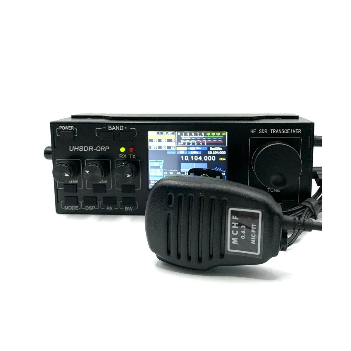 MCHF V0.6.3 КВ SDR Приемопередатчик QRP Приемопередатчик Любительского Радиолюбителя с Блоком питания + Микрофон US Plug