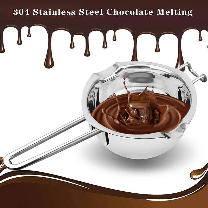 Пароварка с силиконовой лопаточкой для сливочного масла для шоколадных конфет, сливочного сыра (400 мл и 600 мл