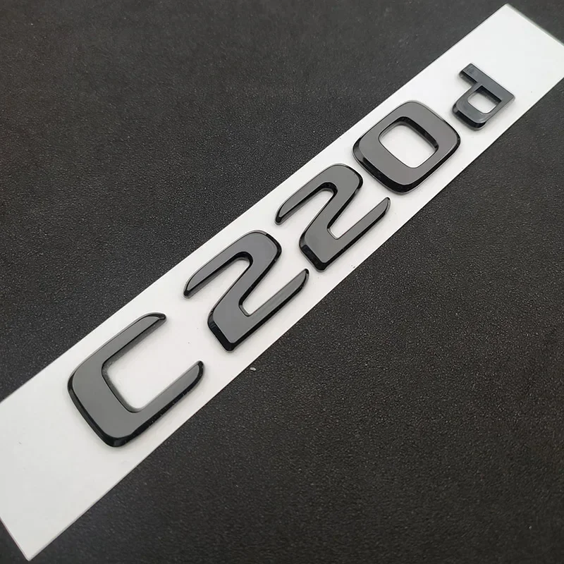 3d Черные Хромированные Буквы Для Наклеек На Багажник Автомобиля Mercedes Benz C220d W205 W206 AMG 4matic Эмблема Логотип 2017 2022 Аксессуары