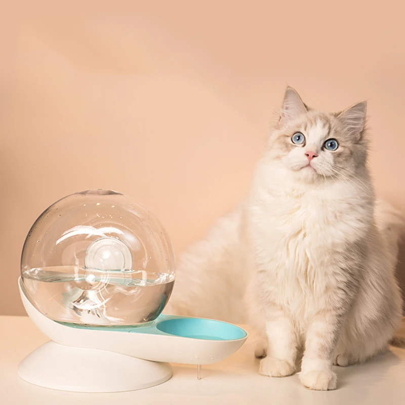 Автоматическая поилка для кошек в виде фонтанчика с милыми улитками, Диспенсер для питья домашних кошек, 2,8 л, поилка для кошек большой емкости