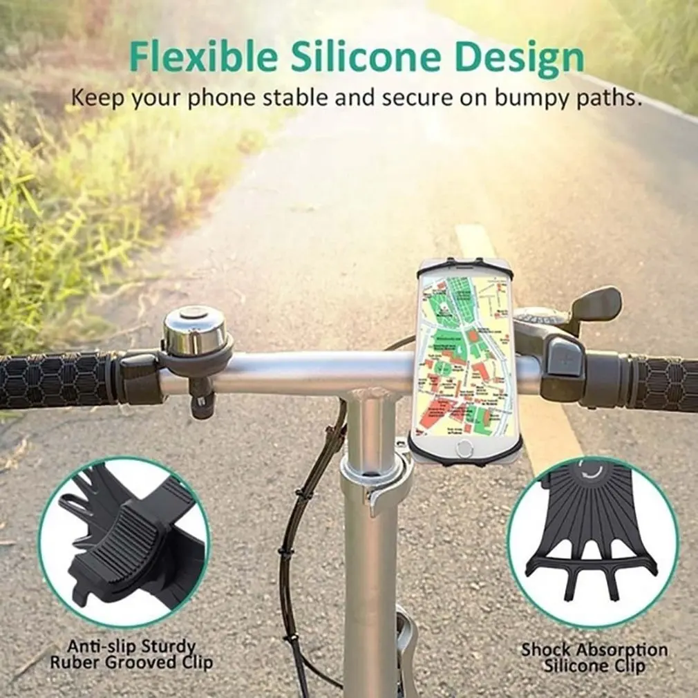 Универсальный держатель телефона, кронштейн для езды на велосипеде, кронштейн для мобильного телефона с возможностью поворота на 360 градусов, кронштейн для езды на мобильном телефоне, GPS-зажим, быстрое крепление