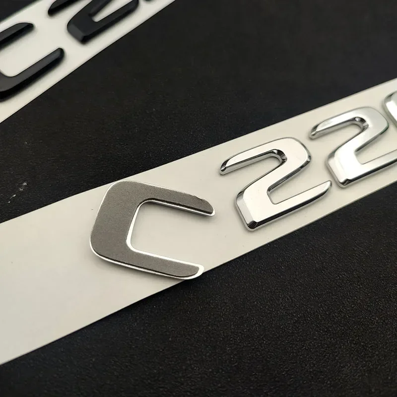 3d Черные Хромированные Буквы Для Наклеек На Багажник Автомобиля Mercedes Benz C220d W205 W206 AMG 4matic Эмблема Логотип 2017 2022 Аксессуары