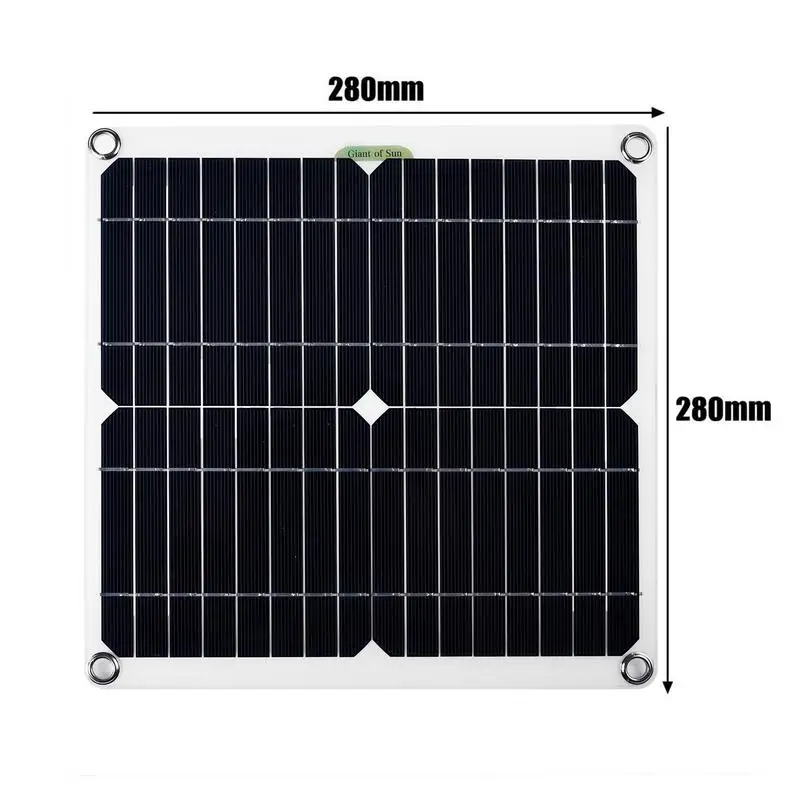 Солнечные панели для дома на колесах 80 Вт Монокристаллический блок солнечной энергии Высокопроизводительное зарядное устройство для солнечных батарей Портативное солнечное USB-зарядное устройство