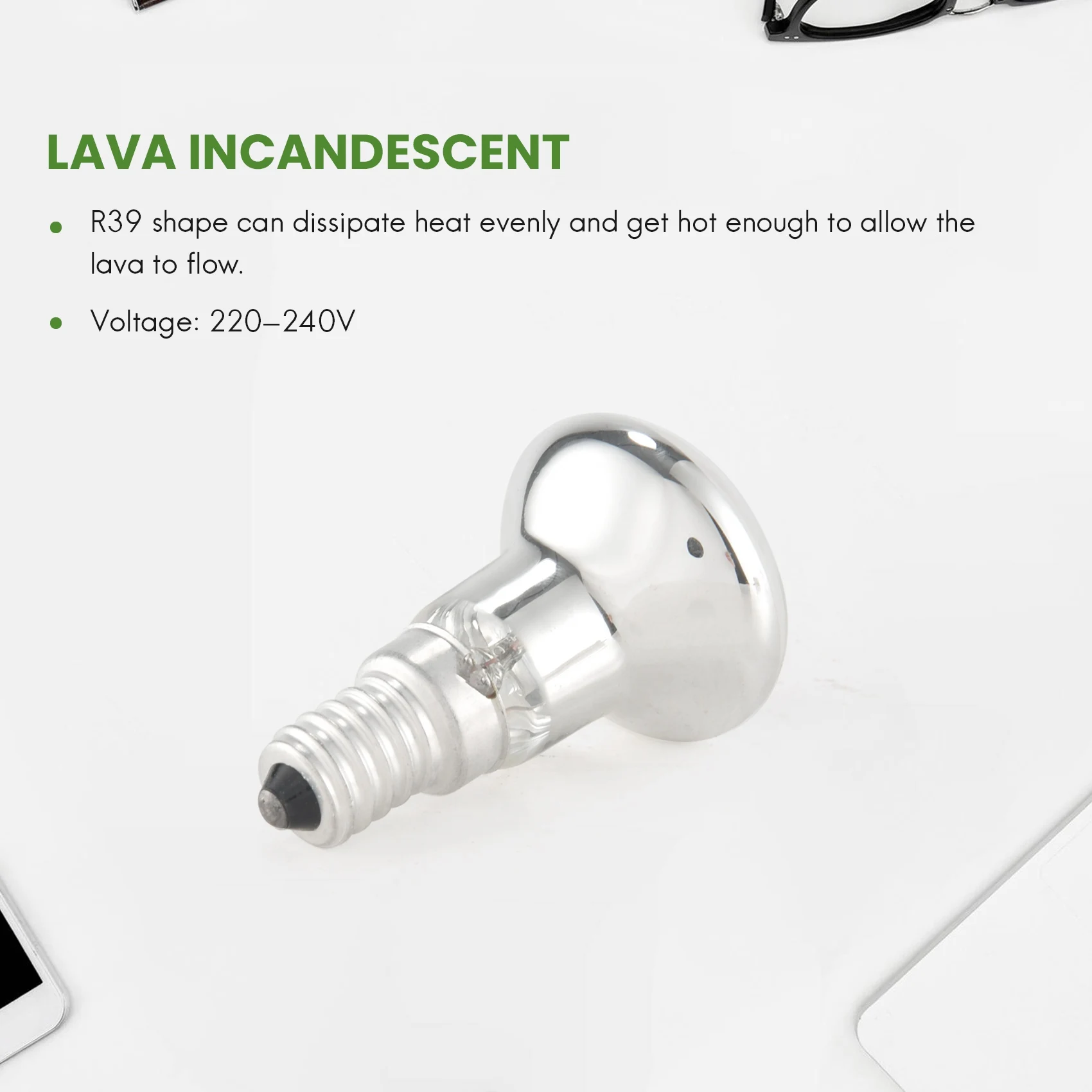 Сменная Лавовая лампа E14 R39 30 Вт, прожектор, ввинчивающаяся лампочка, Прозрачный отражатель, точечные лампочки, Лава Накаливания, 3 шт.