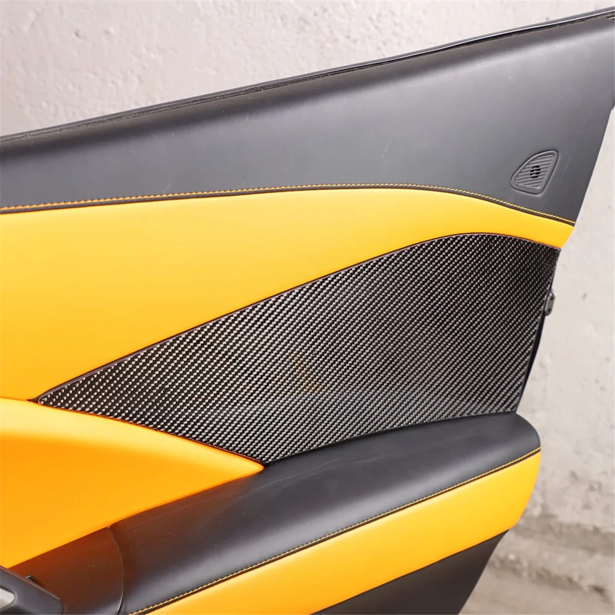 Для Corvette C7 2014-2019 Отделка Внутренней Дверной панели Автомобиля Наклейкой