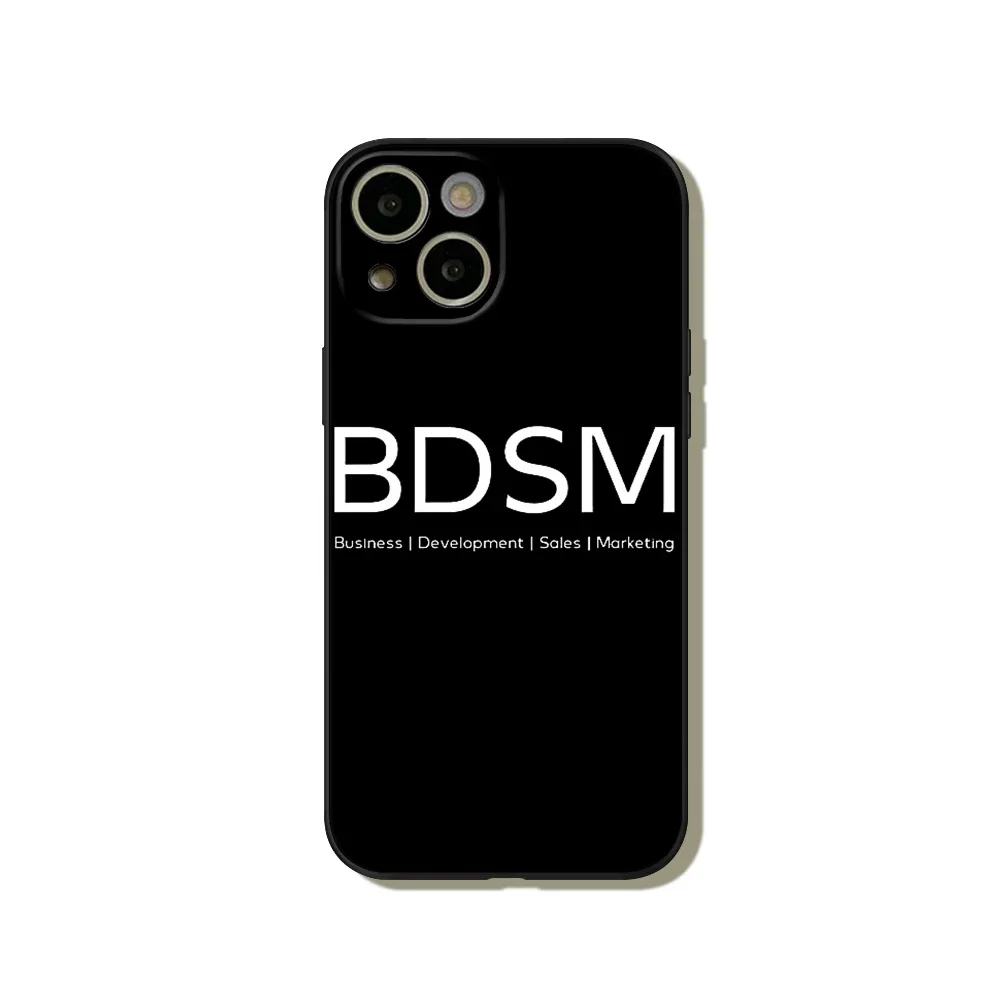 Для iPhone 15 Pro Принт БДСМ Развитие Бизнеса Чехол Для Телефона для iPhone 15 14 13 12 Pro XR XS MAX Iphone Черные Чехлы