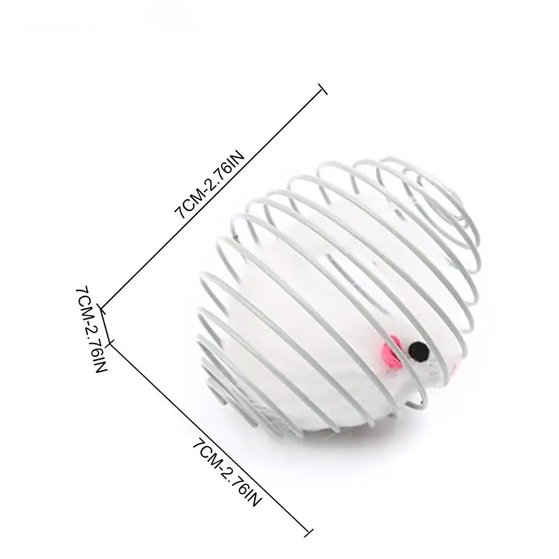 1 шт. креативный кот мяч игрушка искусственный перо декор мыши в клетке кошка играть поставок мяч игрушка кошка выступает случайный цвет прямая поставка