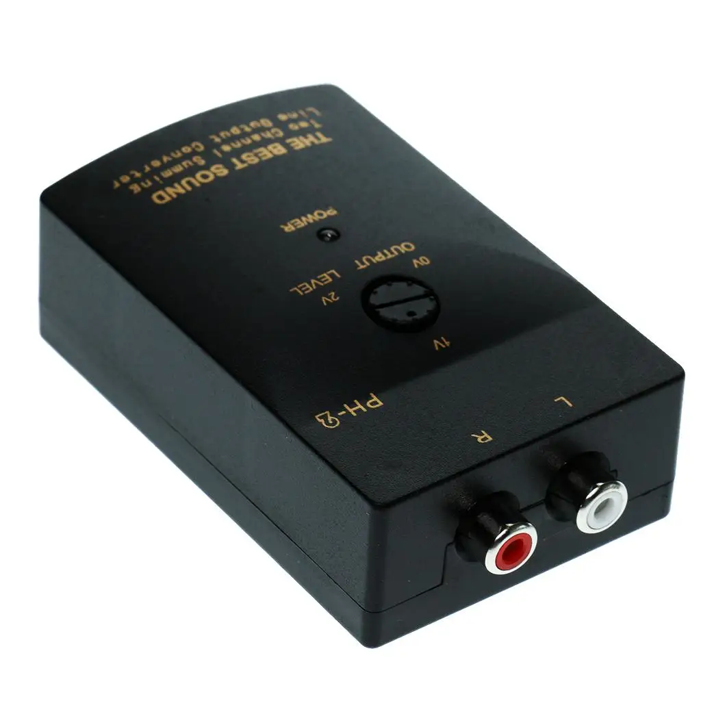 Автоматическая замена аудио динамика RCA с преобразователем высокой мощности в низкую с проводом адаптера